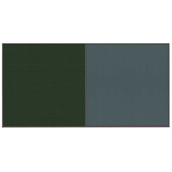 United Visual Products Enclosed Corkboard, 1 Door, 72"x36", 4" Fra, UV3411-SATIN-BUFF UV3411-SATIN-BUFF - main